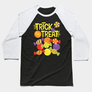 Trick or Treat Candy Baseball T-Shirt